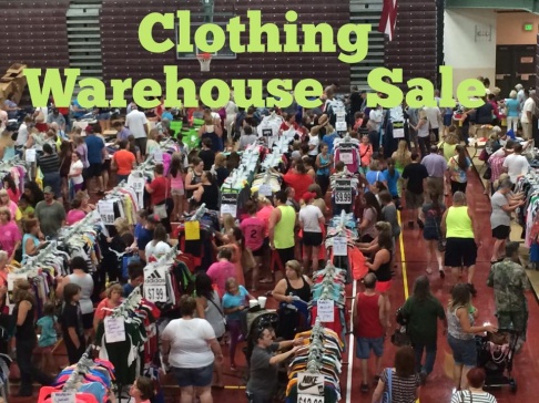 New clothing warehouse sale, Conway Expo Center, Conway, AR