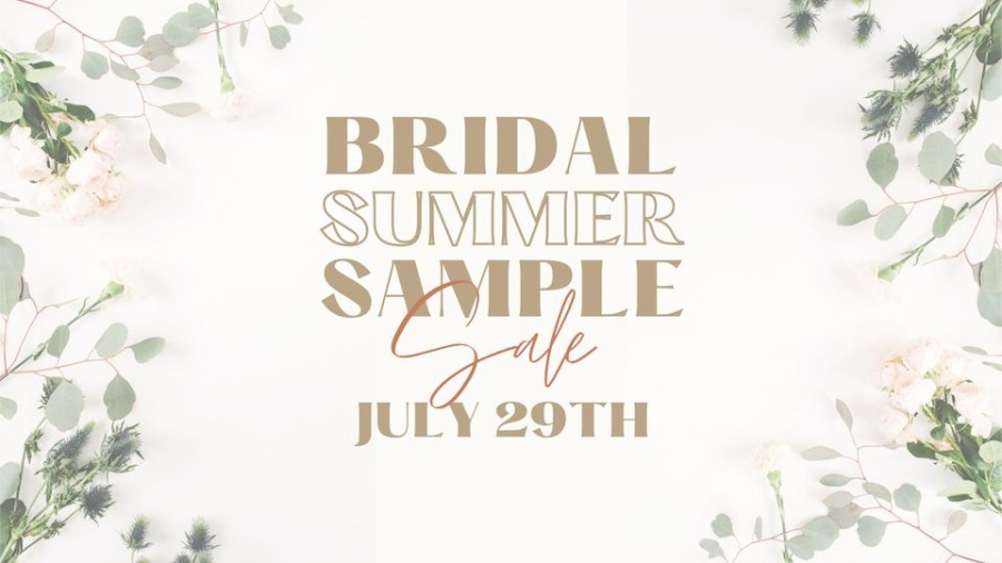The Bridal Cottage Summer Sample Sale