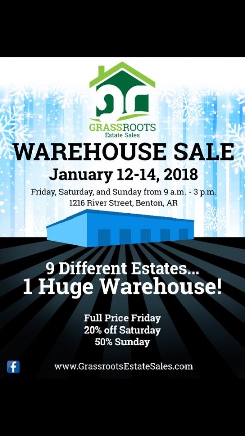 Grassroots Estate January Warehouse Sale